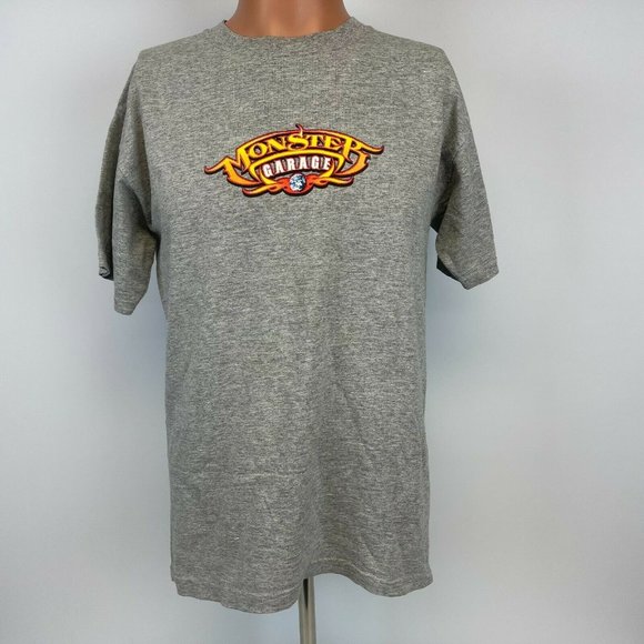 Monster Garage TV Show T Shirt Vtg 2003 Discovery Channel Jesse James Size M - Picture 1 of 3